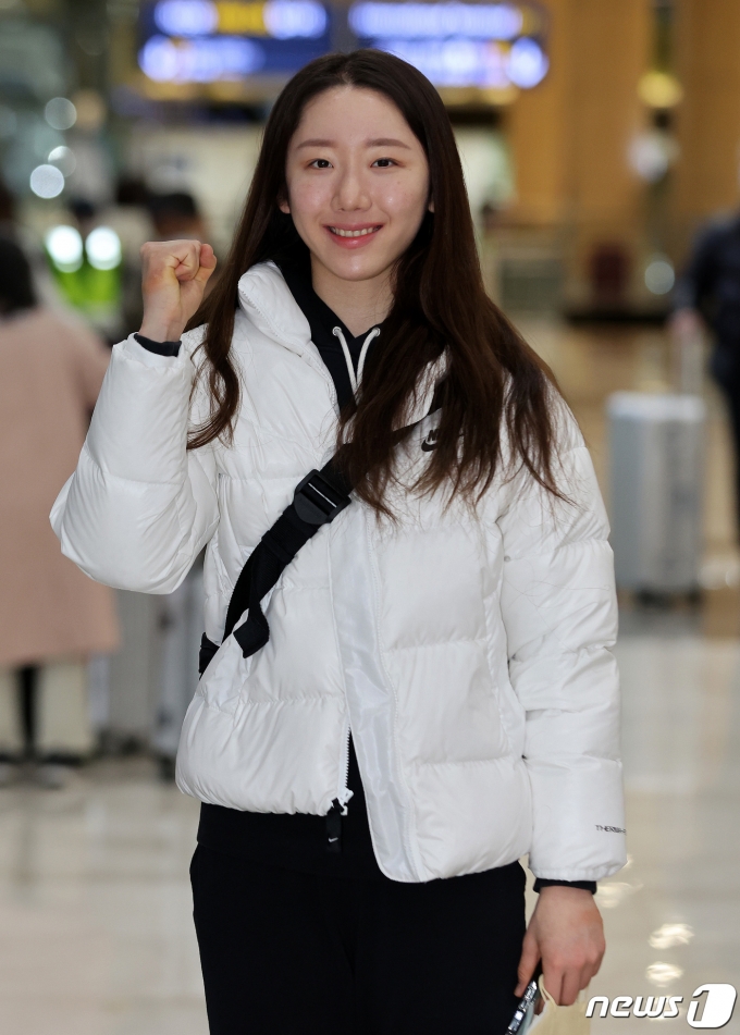 [사진] 김예림 '좋은 성적 거두고 오겠습니다'