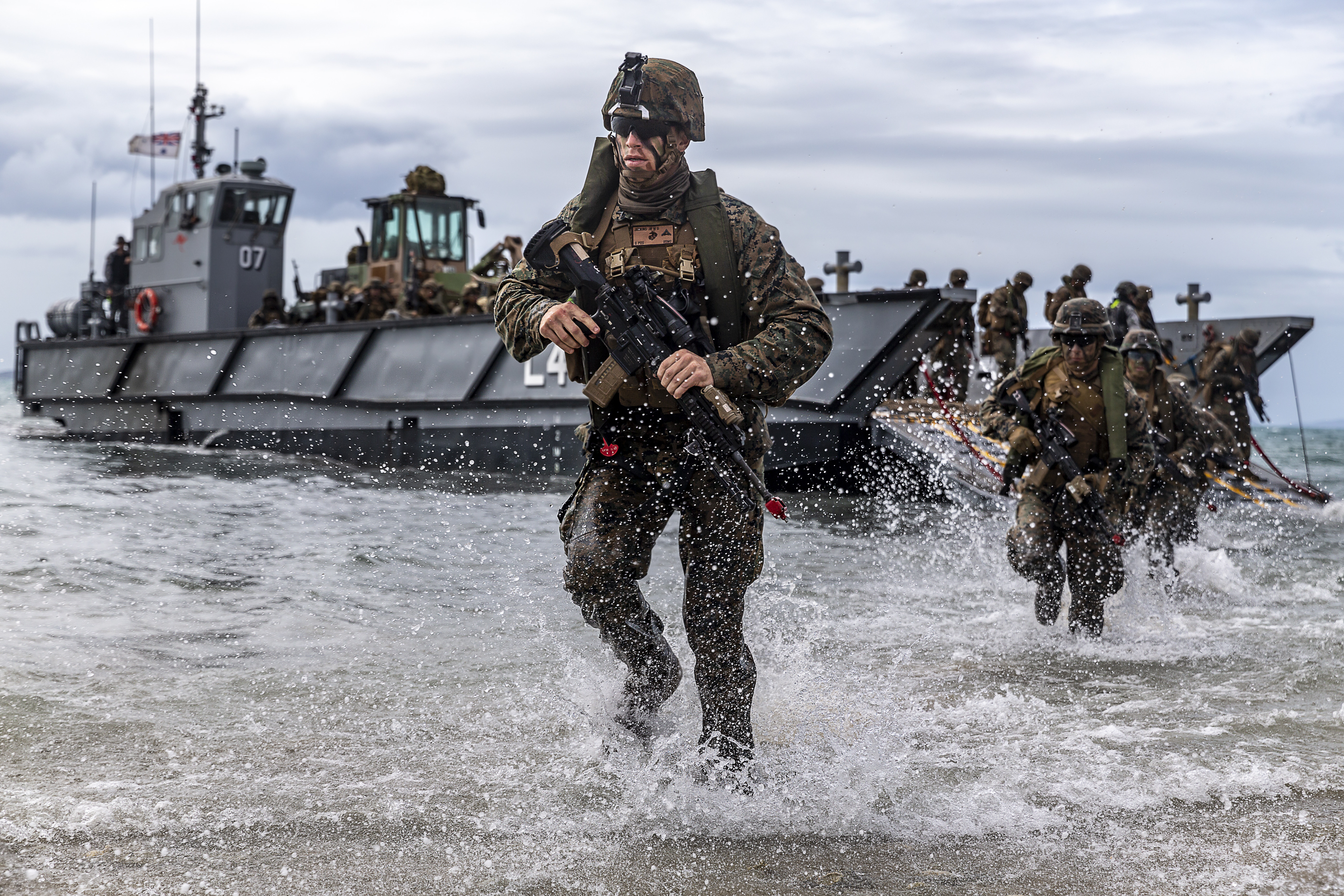 미 해병대가 2019년 호주에서 상륙 훈련을 실시한 모습 /사진제공=미 국방부