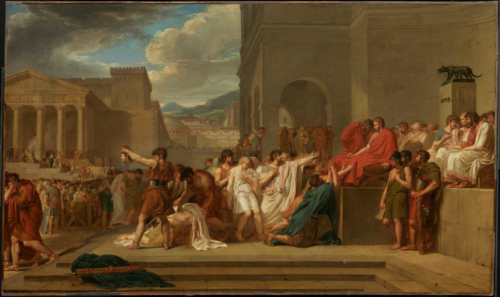 Guillaume Lethière, <Brutus Condemning His Sons to Death>, circa 1788. (Clark Art Institute)