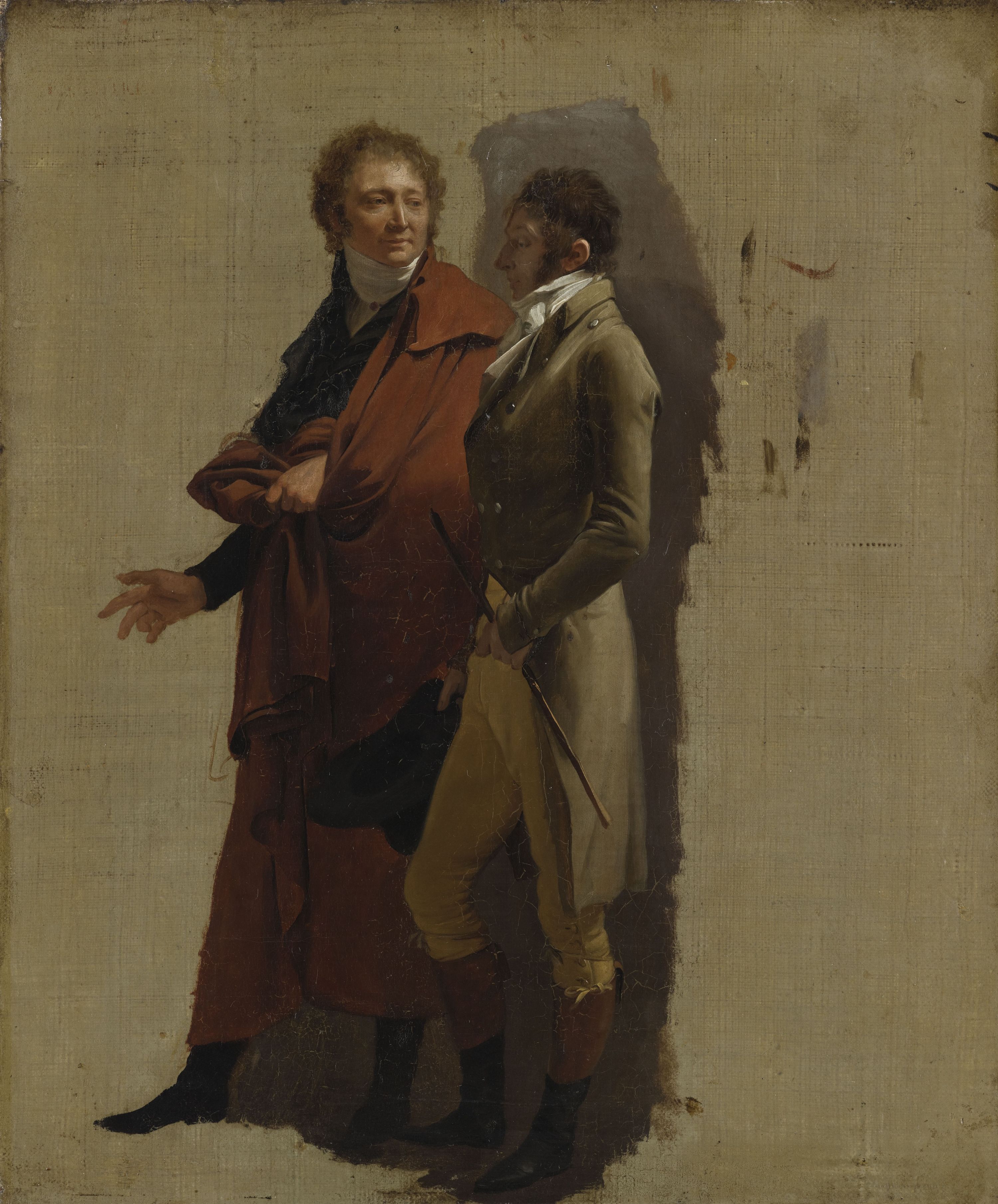 Louis-Léopold Boilly, < Guillaume Lethière and Carle Vernet>, circa 1798. (Stéphane Maréchal/Palais des Beaux-Arts de Lille/RMN-Grand Palais/Art Resource, New York)