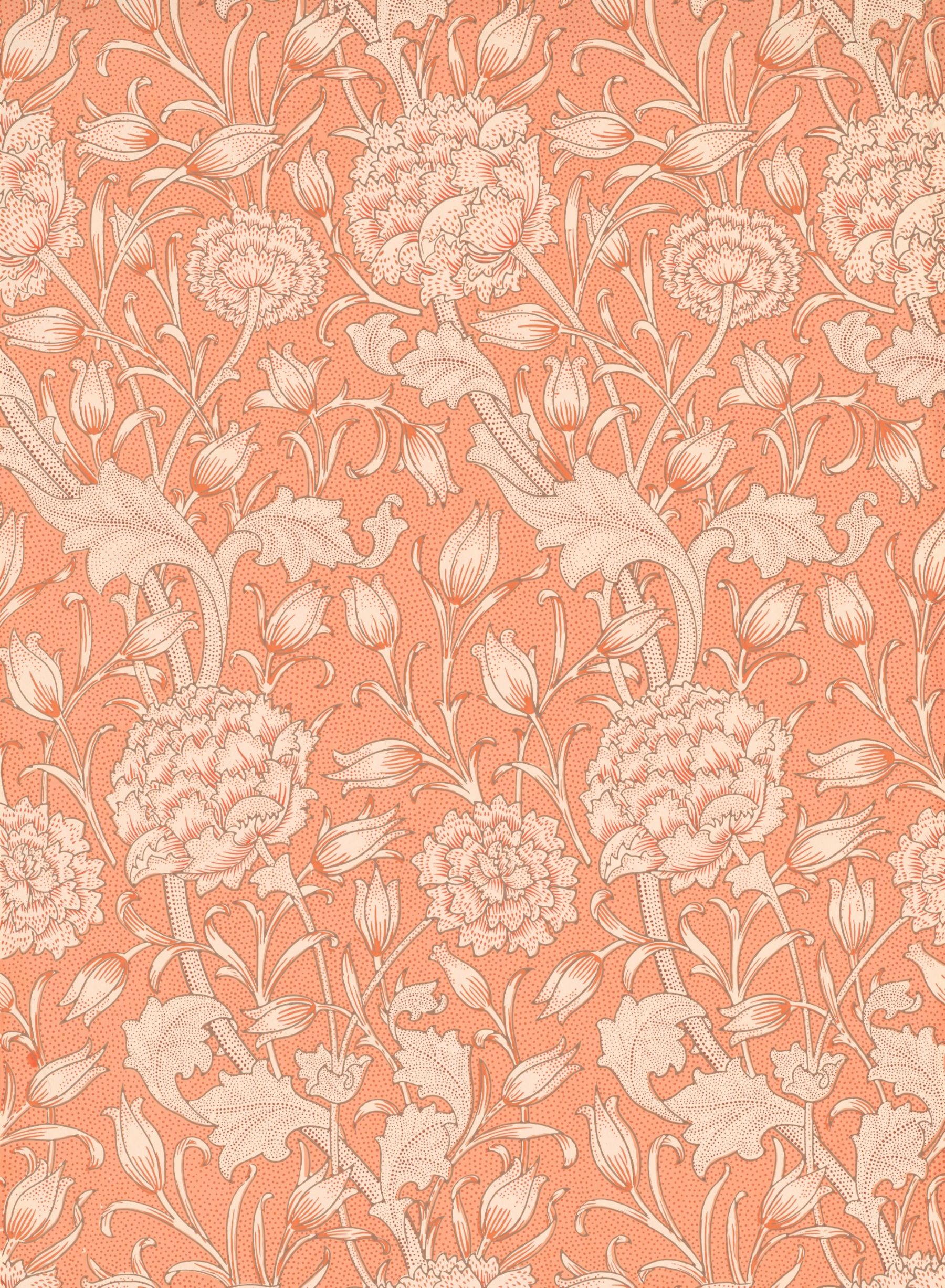  <야생 튤립 Wild Tulip>, 1884, designed by William Morris for Morris & Co., block-printed wallpaper © William Morris Gallery, London Borough of Waltham Forest 