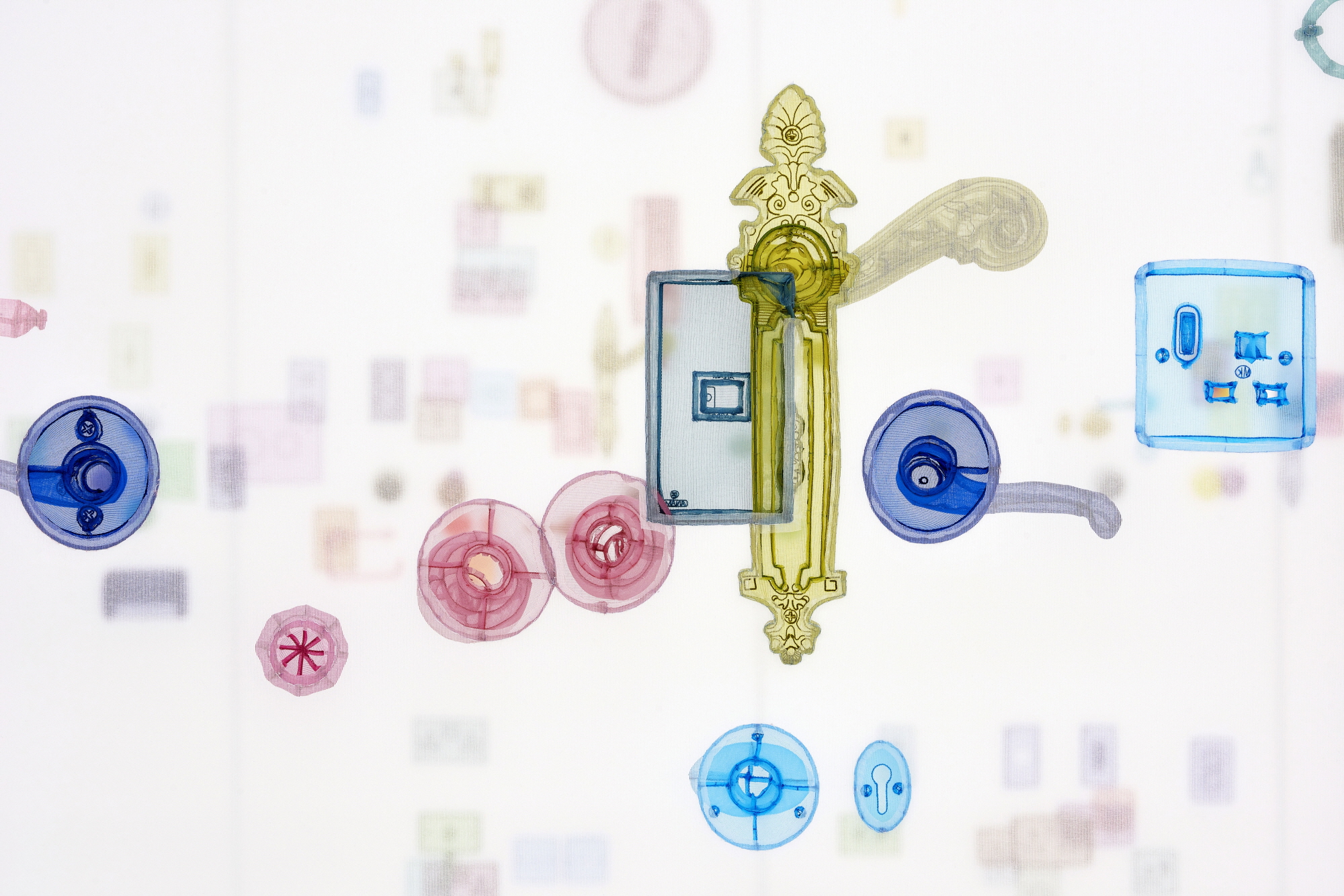 서도호,  <퍼펙트 홈(Perfect Home: London, Horsham, New York, Berlin, Providence, Seoul)>, 2024 (detail), Polyester, stainless steel, 455 x 575 x 1237 cm, Courtesy the Artist, Lehmann Maupin New York, Seoul and London and Victoria Miro. Photography by Jeon Taeg Su © Do Ho Suh