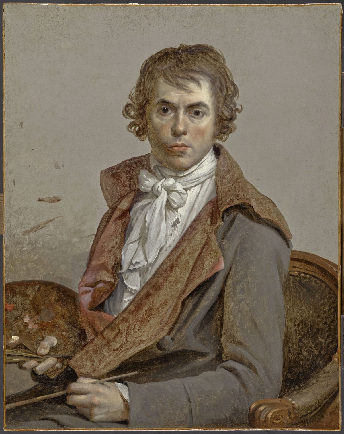 자크-루이 다비드, 〈자화상〉, 1794년. (Grand Palais RMN/Musée du Louvre)