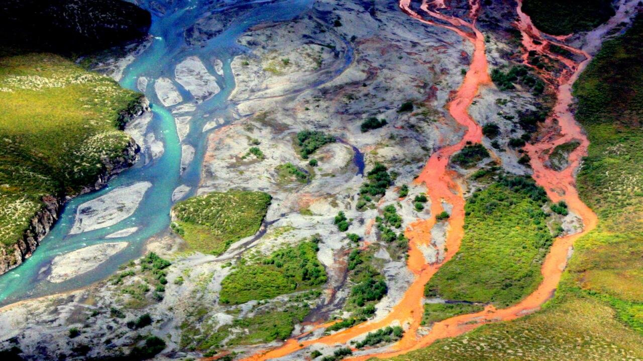 알래스카 게이츠오브디아틱 국립공원의 쿠툭강의 항공사진. /사진=Ken Hill/National Park Service