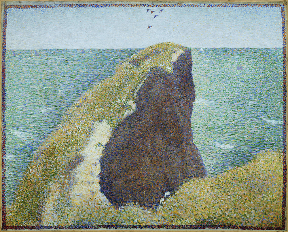 조루주 쇠라, 〈그랑캉의 베크 뒤 오크(Le Bec du Hoc, Grandcamp)〉, 1885, Tate purchased 1952 © Tate, London 2025. Photo: The National Gallery, London
