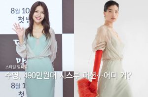 최수영, 늘씬 실루엣 뽐낸 '490만원대' 시스루 패션…어디 거?