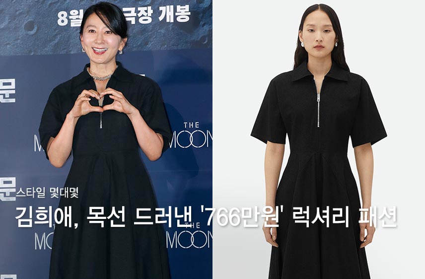 김희애, 과감하게 드러낸 목선…'766만원' 럭셔리 드레스 룩
