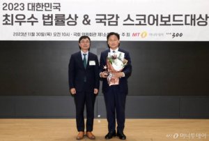 [스코어보드대상] 김영진 "국민 생명·안전 지키는 데 최선"