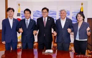 야4당, 우원식 국회의장 만나 "교섭단체 기준 완화 필요"