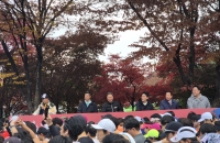 대한체육회장 출마 강태선 서울시체육회장, 손기정평화마라톤대회 축하·응원 전해