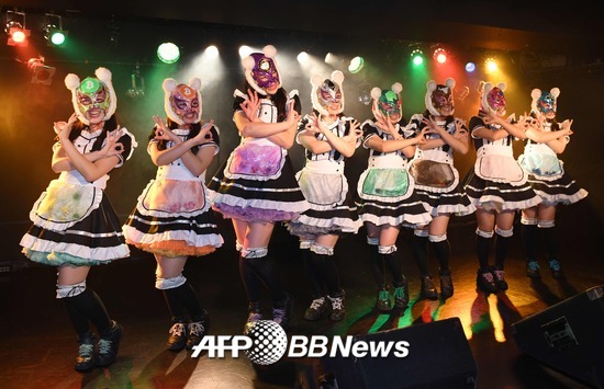 일본에서 최근 등장한 아이돌 걸그룹 '가상통화소녀'/AFPBBNews=뉴스1