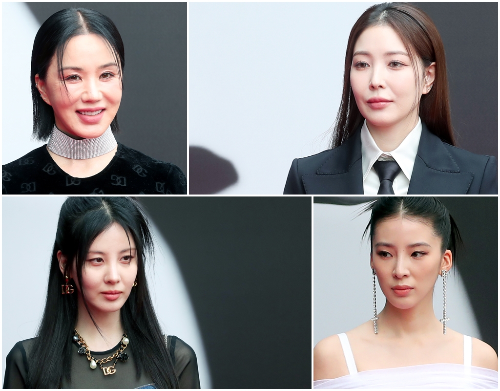 엄정화·보아·서현·아이린... 'D&G 뮤즈 킴 카다시안 론칭' 나들이